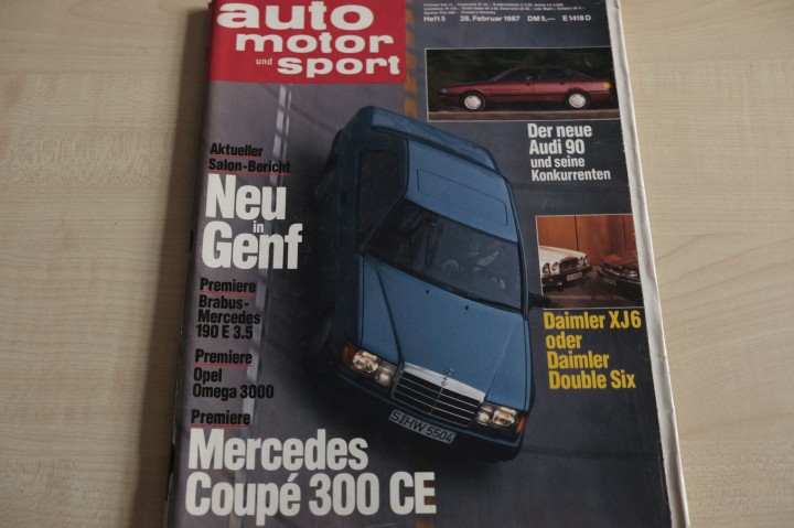 Deckblatt Auto Motor und Sport (05/1987)